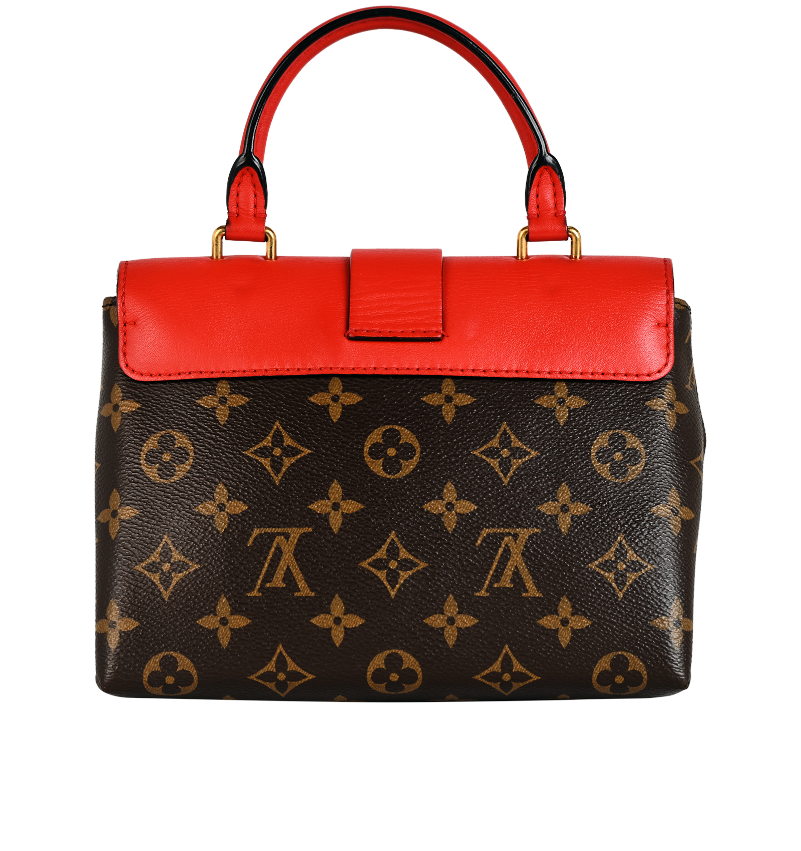 Locky BB, &pound;995, Handbags, Brown/Red, Canvas/Leather, Back view